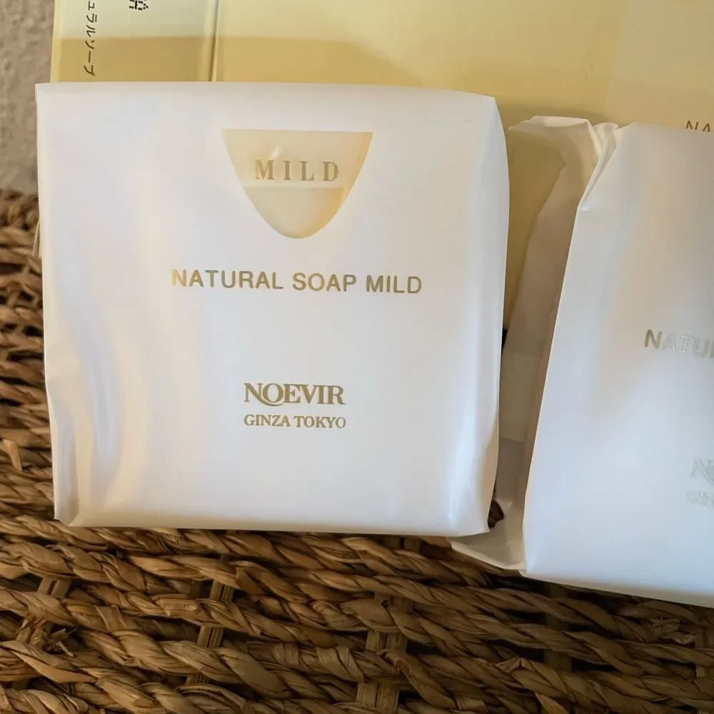 Noevir Ginza Tokyo Japan Mild Natural Soap Bars New in Packages 6 Bars Total